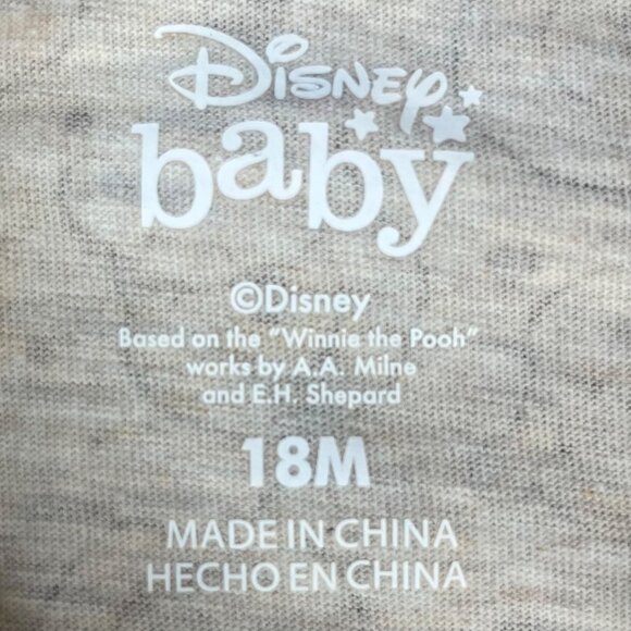 Disney Baby Winnie The Pooh Graphic Tshirt Tan Size 18M New - Picture 3 of 7